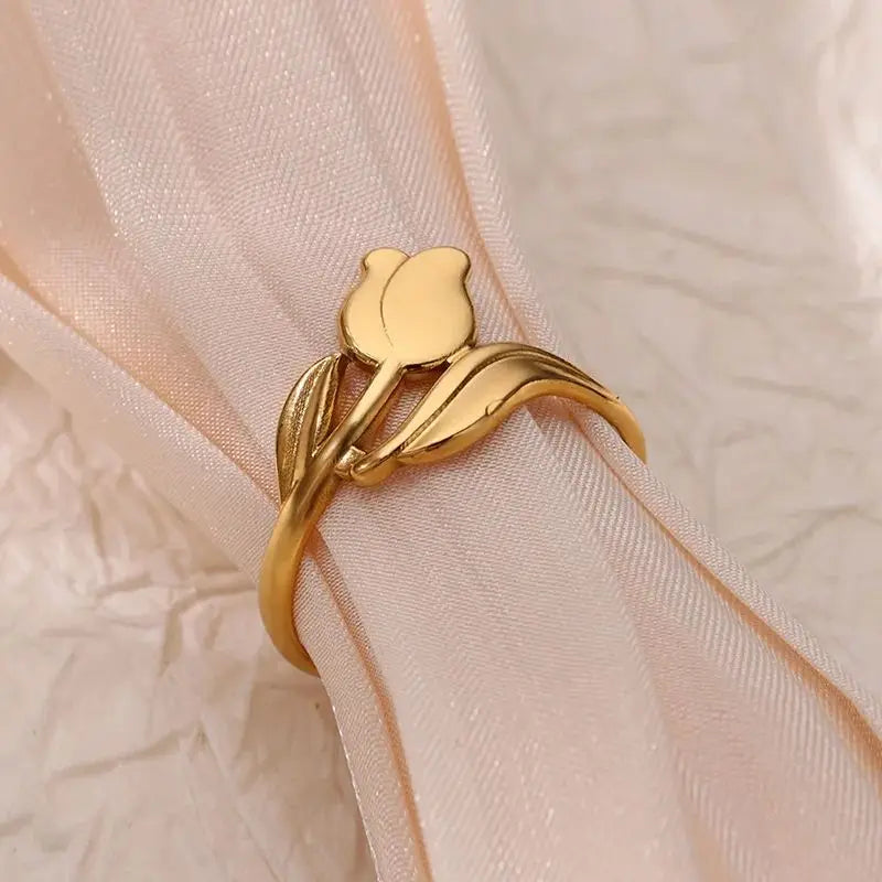 Anillos de acero inoxidable para mujer, anillo geométrico multicapa en color dorado que se abre en el dedo. Novedad en joyería de moda para bodas y fiestas. Resistente al agua.